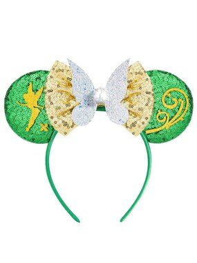 Kids Girls Butterfly Green Mickey Mouse Costume Hair Headband for Cosplay
